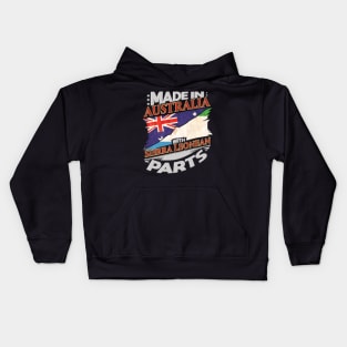 Made In Australia With Sierra Leonean Parts - Gift for Sierra Leonean From Sierra Leone Kids Hoodie